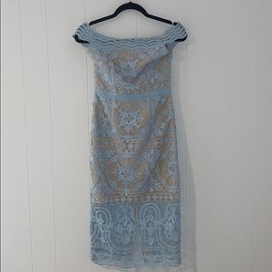 Revolve Aijek Light blue lace dress